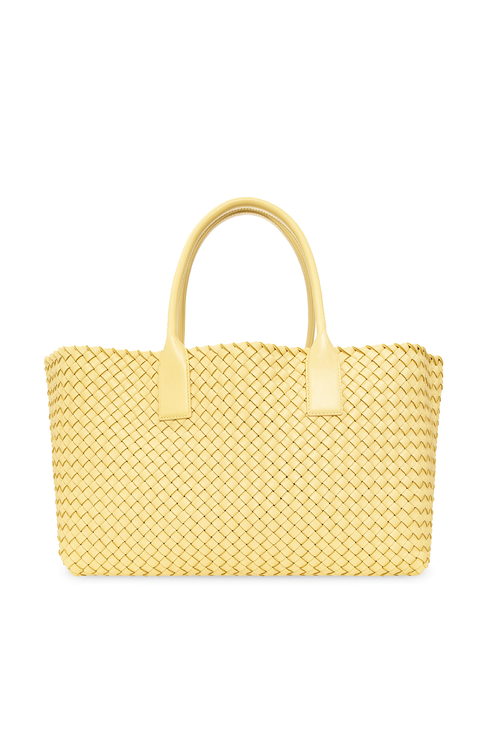 VbjdevelopmentsShops France Bottega Veneta asymmetric V neck knit top Yellow Cabat Medium shopper bag Bottega Veneta